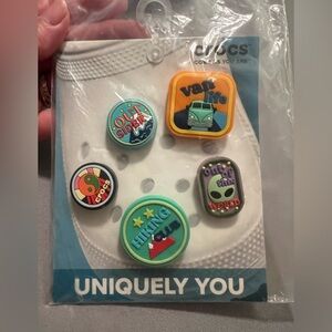 Crocs Five Jibbitz from the Adventure Patch Set, Cool, new in sealed package